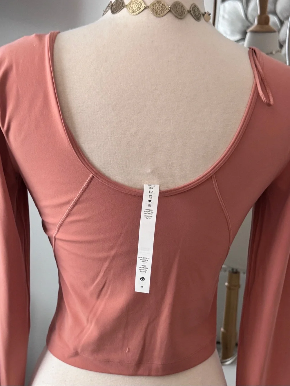 Lululemon Align Long Sleeve Top in Pink Savannah